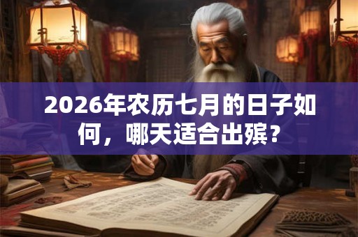 2026年农历七月的日子如何，哪天适合出殡？