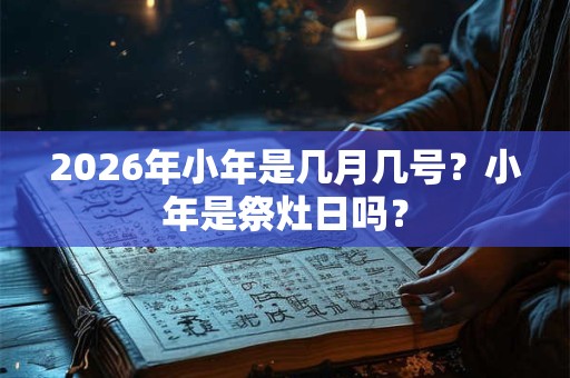 2026年小年是几月几号？小年是祭灶日吗？