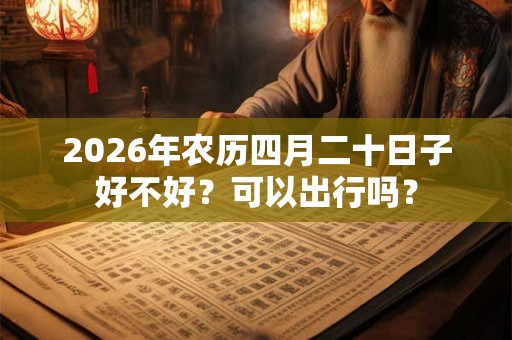 2026年农历四月二十日子好不好?可以出行吗? 2026年农历四月二十日子好不好?可以出行吗?