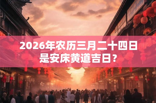 2026年农历三月二十四日是安床黄道吉日？