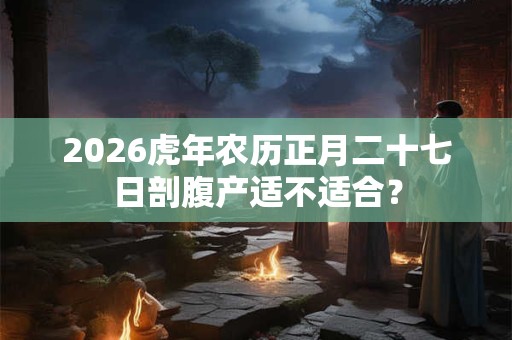 2026虎年农历正月二十七日剖腹产适不适合? 2026虎年农历正月二十七日剖腹产适不适合?
