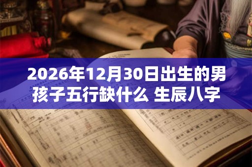 2026年12月30日出生的男孩子五行缺什么 生辰八字高分取名