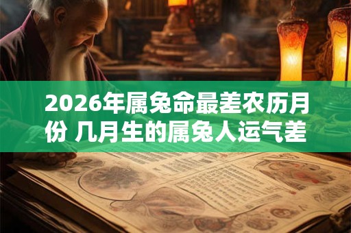 2026年属兔命最差农历月份 几月生的属兔人运气差