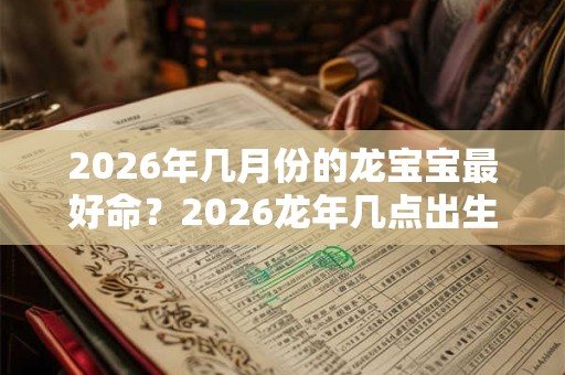 2026年几月份的龙宝宝最好命?2026龙年几点出生命最好? 2026年几月份的龙宝宝最好命?2026龙年几点出生命最好?