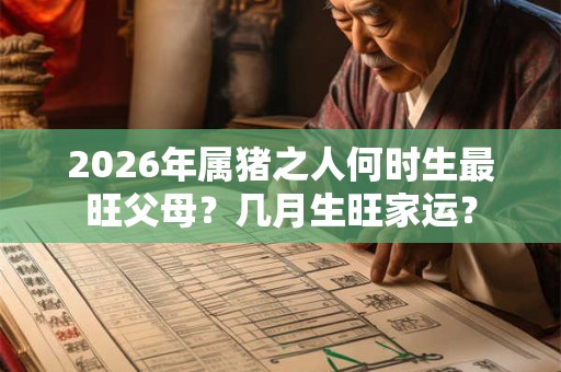 2026年属猪之人何时生最旺父母？几月生旺家运？