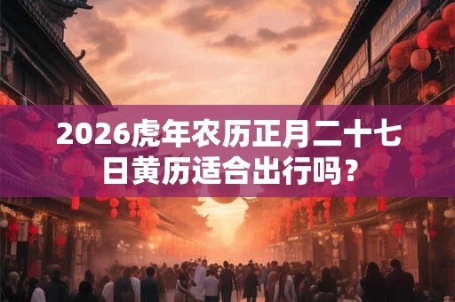 2026虎年农历正月二十七日黄历适合出行吗？