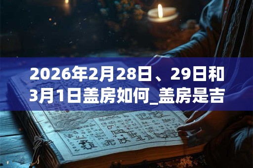 2026年2月28日、29日和3月1日盖房如何_盖房是吉日吗