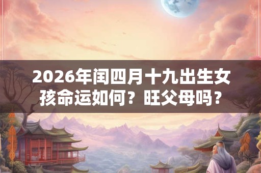 2026年闰四月十九出生女孩命运如何？旺父母吗？