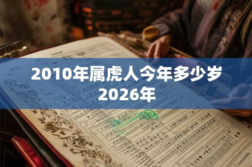 2010年属虎人今年多少岁2026年
