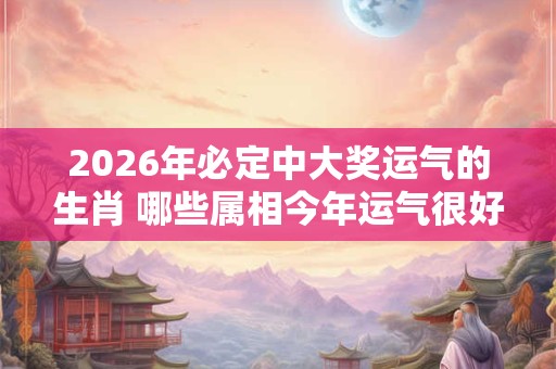2026年必定中大奖运气的生肖 哪些属相今年运气很好