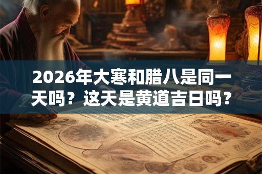2026年大寒和腊八是同一天吗？这天是黄道吉日吗？