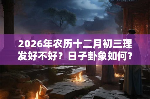 2026年农历十二月初三理发好不好?日子卦象如何? 2026年农历十二月初三理发好不好?日子卦象如何?