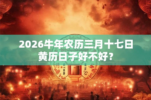 2026牛年农历三月十七日黄历日子好不好？