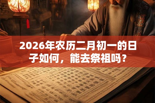2026年农历二月初一的日子如何，能去祭祖吗？