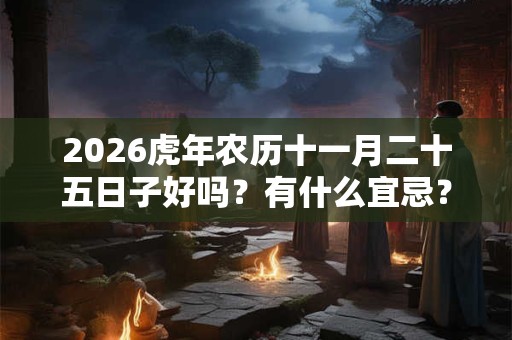 2026虎年农历十一月二十五日子好吗？有什么宜忌？