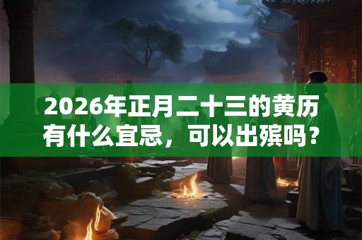 2026年正月二十三的黄历有什么宜忌，可以出殡吗？