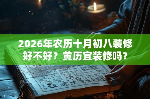 2026年农历十月初八装修好不好?黄历宜装修吗? 2026年农历十月初八装修好不好?黄历宜装修吗?