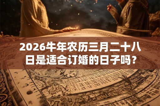 2026牛年农历三月二十八日是适合订婚的日子吗？