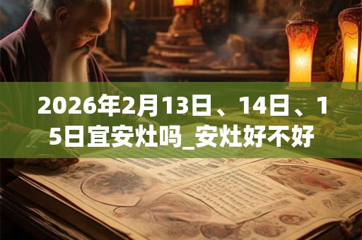 2026年2月13日、14日、15日宜安灶吗_安灶好不好