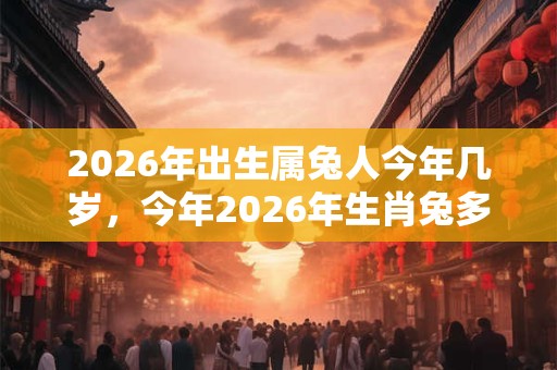 2026年出生属兔人今年几岁，今年2026年生肖兔多大