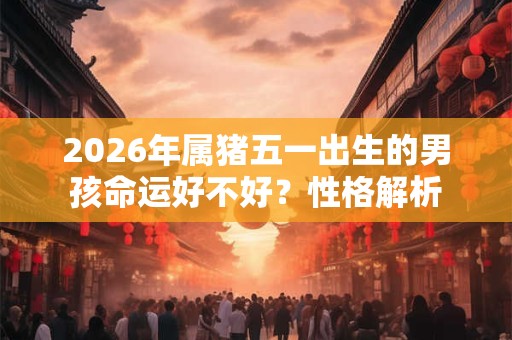 2026年属猪五一出生的男孩命运好不好？性格解析