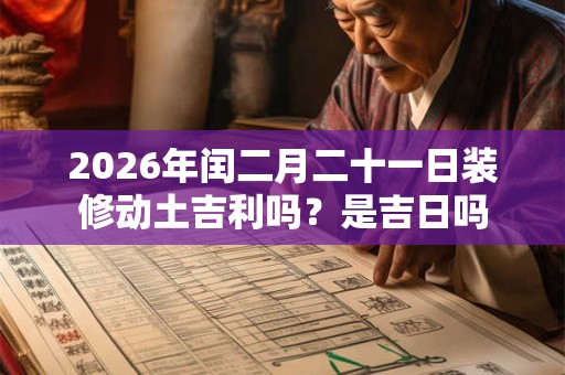 2026年闰二月二十一日装修动土吉利吗？是吉日吗