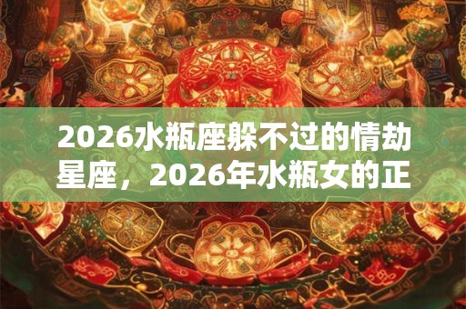 2026水瓶座躲不过的情劫星座，2026年水瓶女的正缘星座