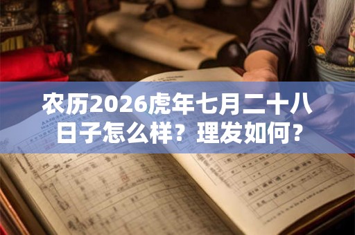 农历2026虎年七月二十八日子怎么样?理发如何? 农历2026虎年七月二十八日子怎么样?理发如何?