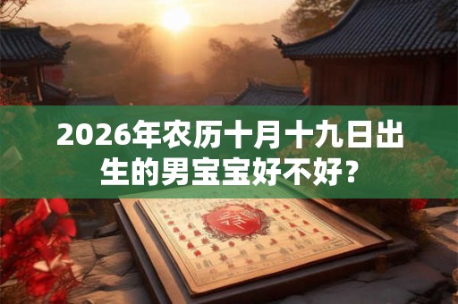 2026年农历十月十九日出生的男宝宝好不好？