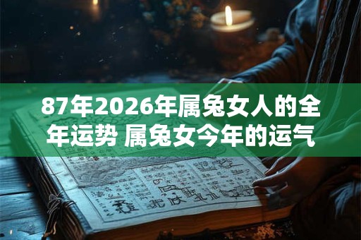 87年2026年属兔女人的全年运势 属兔女今年的运气好不好