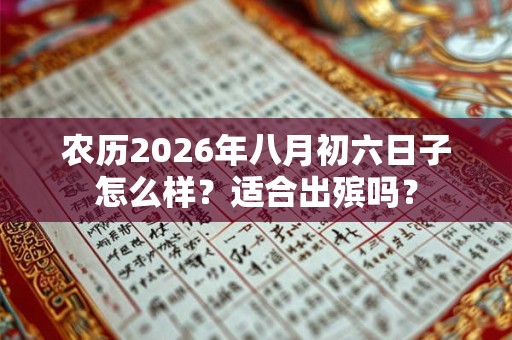 农历2026年八月初六日子怎么样？适合出殡吗？