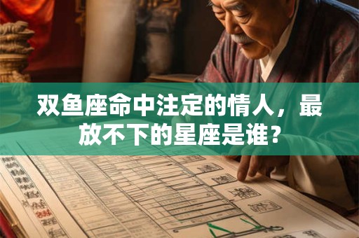 双鱼座命中注定的情人，最放不下的星座是谁？