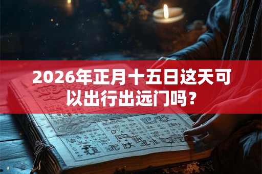 2026年正月十五日这天可以出行出远门吗？