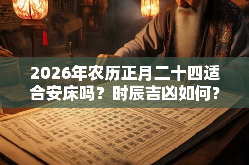 2026年农历正月二十四适合安床吗？时辰吉凶如何？