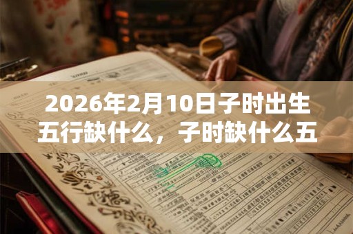 2026年2月10日子时出生五行缺什么,子时缺什么五行 2026年2月10日子时出生五行缺什么,子时缺什么五行