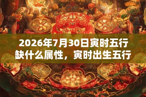 2026年7月30日寅时五行缺什么属性,寅时出生五行缺什么 2026年7月30日寅时五行缺什么属性,寅时出生五行缺什么