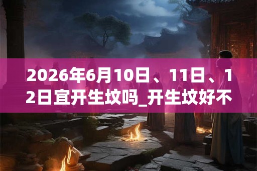 2026年6月10日、11日、12日宜开生坟吗_开生坟好不好
