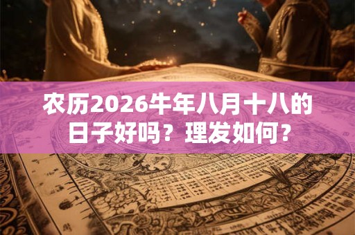 农历2026牛年八月十八的日子好吗?理发如何? 农历2026牛年八月十八的日子好吗?理发如何?