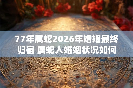 77年属蛇2026年婚姻最终归宿 属蛇人婚姻状况如何