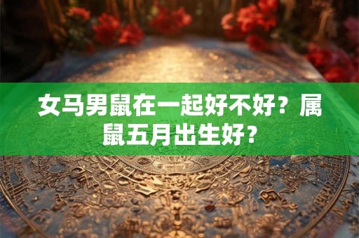 女马男鼠在一起好不好?属鼠五月出生好? 女马男鼠在一起好不好?属鼠五月出生好?