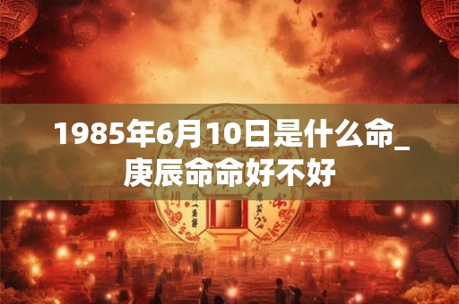 1985年6月10日是什么命_庚辰命命好不好