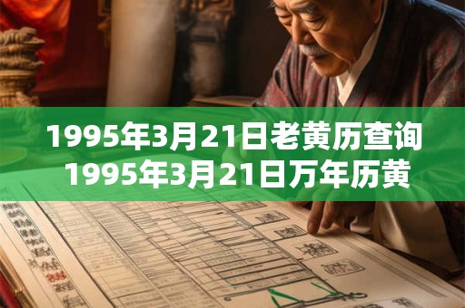 1995年3月21日老黄历查询 1995年3月21日万年历黄道吉日