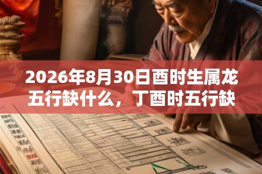 2026年8月30日酉时生属龙五行缺什么,丁酉时五行缺什么 2026年8月30日酉时生属龙五行缺什么,丁酉时五行缺什么