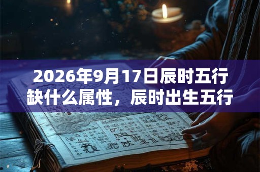 2026年9月17日辰时五行缺什么属性，辰时出生五行缺什么