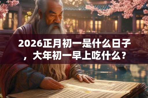 2026正月初一是什么日子,大年初一早上吃什么? 2026正月初一是什么日子,大年初一早上吃什么?