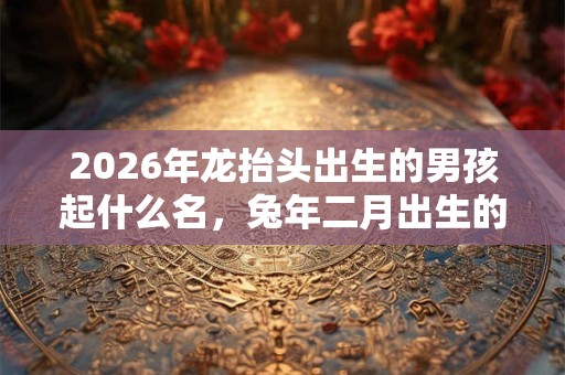 2026年龙抬头出生的男孩起什么名，兔年二月出生的男宝宝名字
