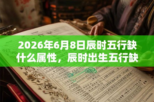 2026年6月8日辰时五行缺什么属性，辰时出生五行缺什么