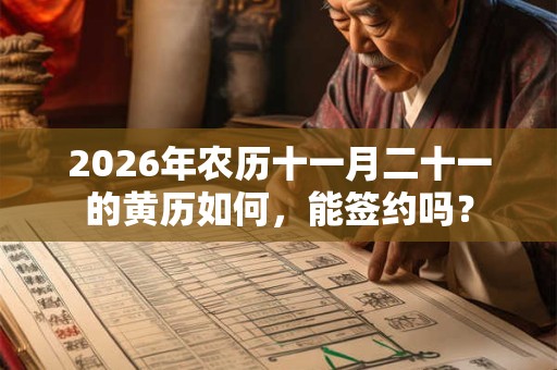 2026年农历十一月二十一的黄历如何，能签约吗？
