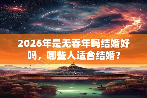 2026年是无春年吗结婚好吗,哪些人适合结婚? 2026年是无春年吗结婚好吗,哪些人适合结婚?