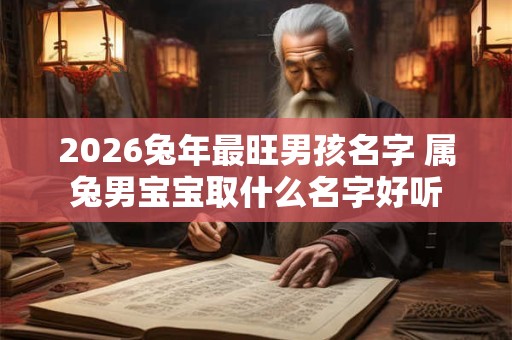 2026兔年最旺男孩名字 属兔男宝宝取什么名字好听